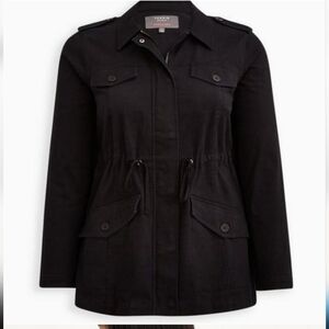Torrid Twill Corset Back Anorak Size 12 NWT